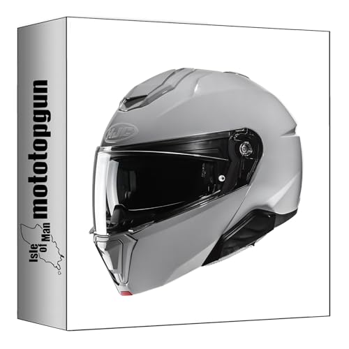 Casque modulable HJC i91 gris XXXL avec mentonnière relevable