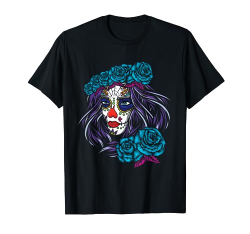 Catrina La Calavera Día De Muertos Día De Los Muertos Halloween Camiseta