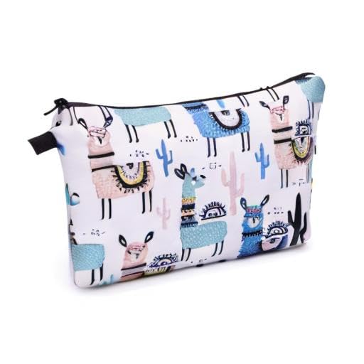 Miniatura 7 de WANDF Bolsa de cosméticos para mujeres, organizador de bolsa de maquillaje pequeña, mini bolsa de maquillaje para el bolso, resistente al agua,