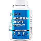 Fitcode Magnesium Citrate Capsules 400mg - Muscle and Bone Health Magnesium Supplement with Pure...