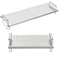 Grilleroy Adjustable Griddle Warming Rack for Blackstone 36 28 22 17 Inch Grill, Heavy Duty Stainless Steel Cooling Rack Warming Tray for Weber Charbroil Nexgrill and Most Flattop TableTop Griddle