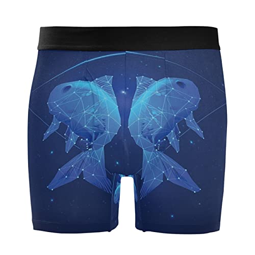 Bóxer para hombre Vnurnrn ropa interior elástica de Piscis pack de 2 piezas