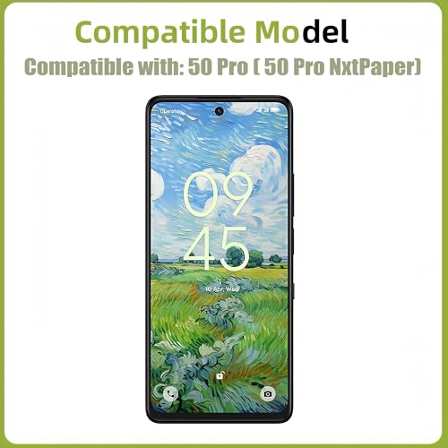 Image of LCD Display [Black with Frame][Support Fingerprint] Compatible with TCL 50 Pro /TCL 50 Pro NxtPaper [6.8 inch] T803D Screen Touch Digitizer Assembly Black LCD Display with Repair kit