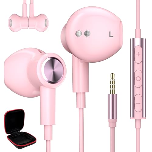 Auriculares Con Cable Para Redmi Note 13 Pro 12 11s 5g Xiaomi Poco X6 C65,Magnéticos Estéreo Audifonos 3,5mm Jack,In Ear Auriculares Con Micrófono Para Samsung A15 A14 Galaxy A23 A32 Motorola G84,Rosa Auriculares Con Cable Para Redmi Note 13 Pro 12 11s 5g Xiaomi Poco X6 C65,Magnéticos Estéreo Audifonos 3,5mm Jack,In Ear Auriculares Con Micrófono Para Samsung A15 A14 Galaxy A23 A32 Motorola G84,Rosa