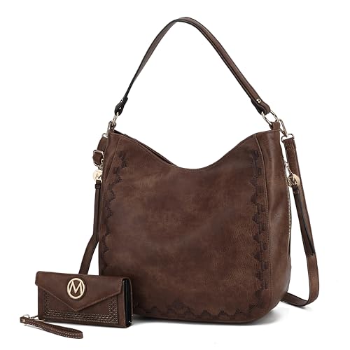 Image of MKF Collection Shoulder Bag for Women, Vegan Leather Top-Handle Crossbody Bag Handbag Purse by Mia K