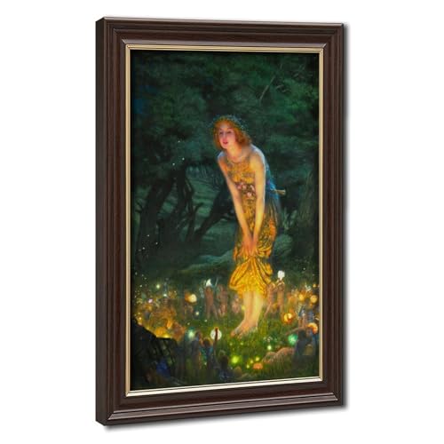 Toile Midsummer Eve Edward Robert Hughes 1908 - Déco Murale Bureau 20x30 cm