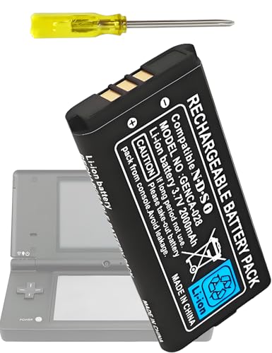 Image of TWL-003 for Nintendo DSi Battery Replacement - Compatible with Nintendo DSi, NDSi, TWL-001 Game Console Battery li-ion 2000mAh