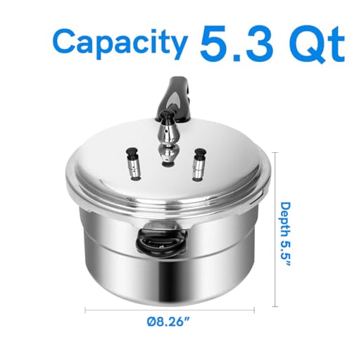 Olla a presión aluminio 5.3 L miniatura 5