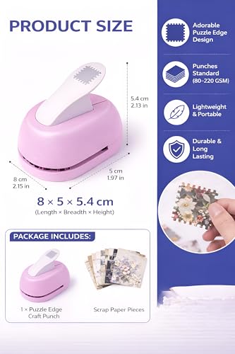 Image of IMPORTED Metal Stamp Punch for Arts Crafts Scrapbooking DIY Projects 2x1.5 cm(WITH FREE SCRAP SHEETS) Postage Stamp Shape Paper Cutter for Journaling, Greeting Cards, Photo Decoration