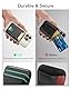 ESR für MagSafe Wallet, 5 Karten Halter, RFID Schutz, iPhone Wallet mit 3200g Magnetstärke, Veganes Leder, für Magsafe Kartenhalter, für iPhone 16/15/14/13/12 Serie, Nicht für 13/12 mini, Schwarz