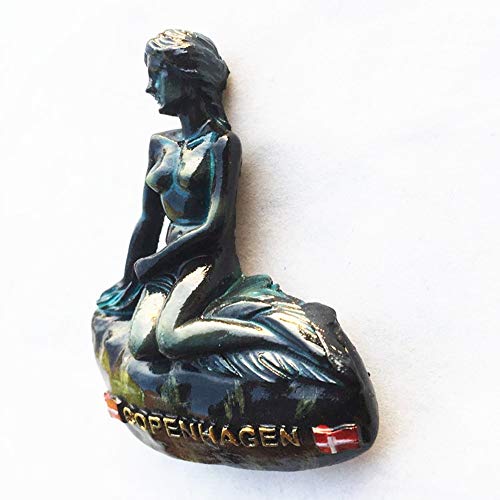 3D Sirena di Copenaghen Danimarca frigo magnete
