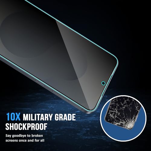 Image of ArmourPro Privacy Tempered Glass for Samsung Galaxy S25 Ultra - Anti-Spy Anti Peeping Screen Protector, 9H Hardness, Edge-to-Edge Coverage, Ultra Thin, Bubble-Free Installation Kit | Black