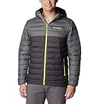 Columbia Powder Lite Hooded Jacket, Chaqueta Acolc...: Chaqueta de invierno repelente al agua para hombre, Adecuada para los días fríos en la ciudad, Para practicar senderismo y otras actividades al aire libre, Ajuste moderno Práctica cremallera completa, 2 bolsillos con cremallera para mantener las mano...