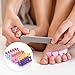Toe Separators Set 24pcs, Colorful Heart Sponge Toe Separators, Soft Finger Separators Toe Divider Spacer for Nail Art Polishing Gel Painting Toe Spacers for Women Men Pedicure, Spa, Manicure Supplies
