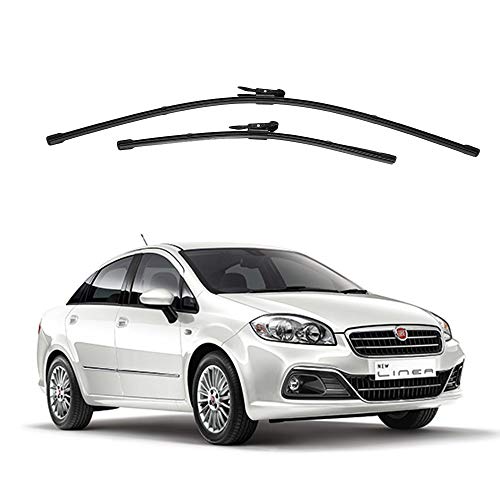 Image of Oshotto Frameless (O.E.M Type) Wiper Blades Compatible with Fiat Linea AND Fiat Punto (26 inch / 15 inch)