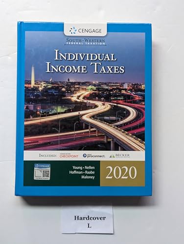 South-Western Federal Taxation 2020: Individual Income Taxes (Intuit ProConnect Tax Online 2020 & RIA Checkpoint 1 term (6 months) Printed Access Card)
