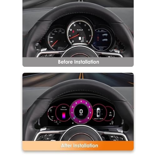Tablero Digital Android 12,3 pulgadas velocímetro Porsche Cayenne 2011-2017 panel 3