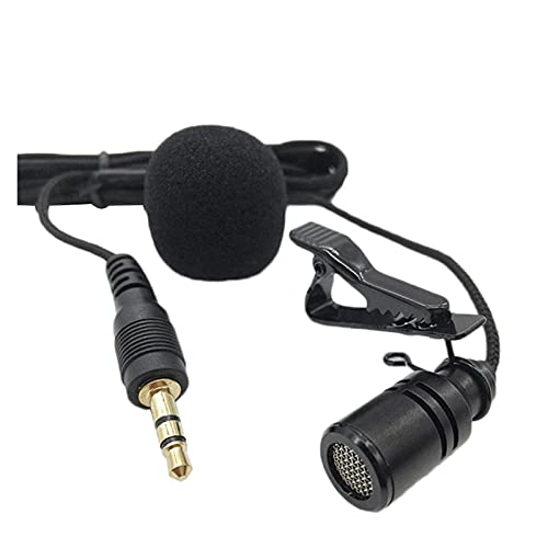 BJTYHT Microphone Mini Mobile Lavalier Clip Microphone Haute Compatibilité Universelle Microphone câblée de Jack Mains Libres de 3,5 mm for PC Ordinateur 3pcs (Color : Iron Clip)
