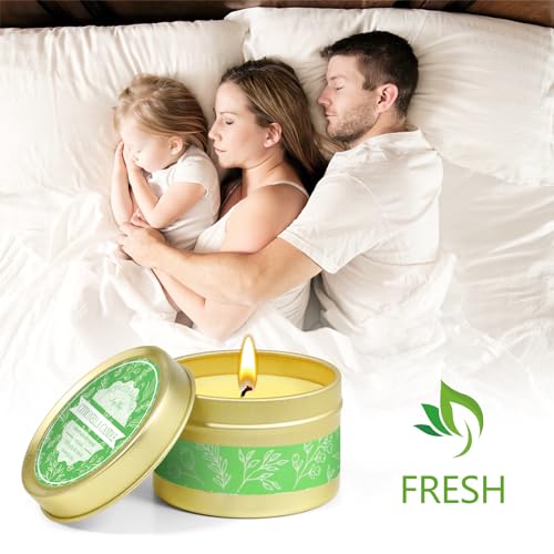 Citronella Candle, Scented Soy Wax Candle Made of Lemongrass Citronella Essential Oil, Portable Tin Candle for Outdoor, Indoor, Garden, Camping, 6 Pack - Image 4