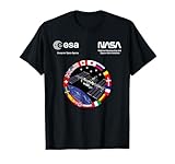 NASA Worm y Esa Logo ISS International Space Station Camiseta