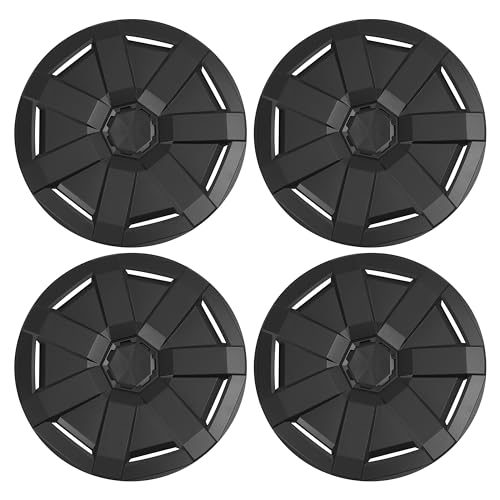 BALOCEO Wheel Hubcaps Replacement Part Compatible with Tesla Cybertruck Matte Black Plastic(PP) Wheel Covers for Electric Truck Durable Wheel Caps with Rim Protection 4PCS