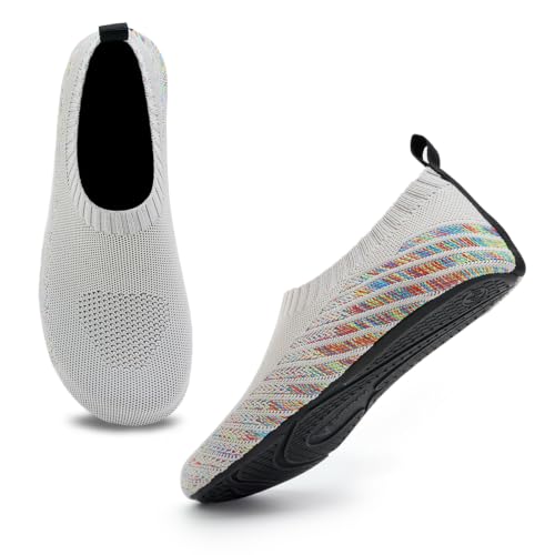 Image of ANLUKE Womens Mens Water Shoes Barefoot Quick-Dry Aqua Socks for Beach Swim Surf Water Sport
