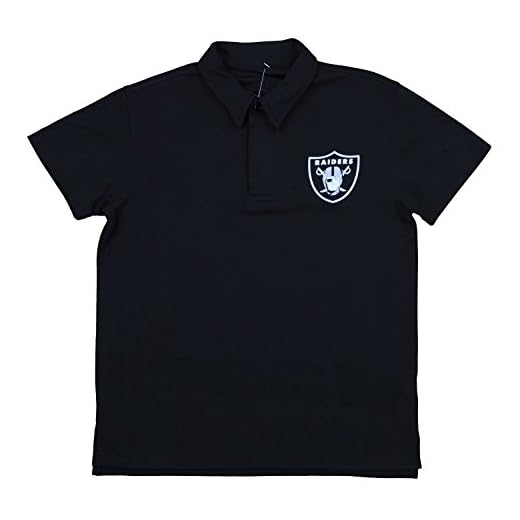 Outerstuff NFL Boy's Youth (8-20) Performance Polyester Polo Shirt, Oakland Raiders, Medium (10-12)