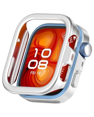 For HUAWEI Watch Fit 4 Pro �p �P�[�X �J�o�[ �\�t�g PC�� �v���e�N�^�[�J�o�[ YAJOJO ���� �Ռ��z�� �S�ʕی� �����ȒP ���ϋv �����ȒP �t�C�����Ȃ��y�V���o�[�z