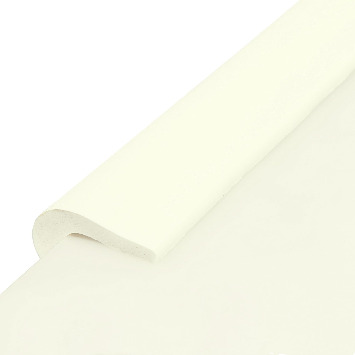 20 Metros Protector Borde Forma de U, Espuma para Borde de Mesa de Vidrio, Anticolisión Tira para Bebés y niños, Protectores para Bordes, Extra DENSOS. 10x2M, Marfil KXD7003 Ivory