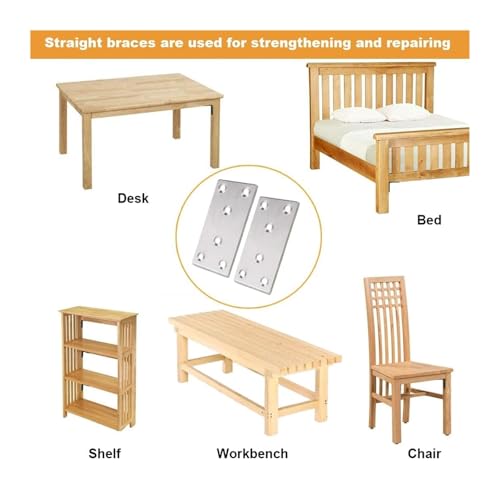 Fleje de metal, kit de braçadeira de mangueira DIY, 20 peças placa de união plana placas de reparaçã