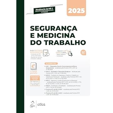 Capa do livro Segurança e Medicina do Trabalho - 92ª Edição 2025
