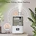BOXING Warm and Cool Mist Humidifiers for Bedroom Large Room Home,Air Humidifier with Remote,Top Fill Ultrasonic Diffuser Humidifier with humidistat,Quiet Sleep,Timer,Auto Shutoff,BPA-Free,Filter,4.5L