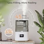 4.5L Warm&Cool Mist Humidifier, Humidistat, Auto Mode, Remote,Timer - Image 5