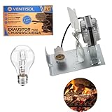 Exaustor Churrasqueira 20Cm C/Luz Lâmpada Alta Temperatura 220v