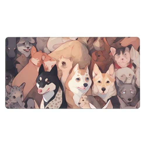Tapis de souris en caoutchouc ultra large antidérapant et épais pour une glisse fluide