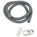 Solution de drainage tout-en-un : ce kit complet d'extension de tuyau de vidange comprend un tuyau de vidange de 2 m, un connecteur et un clip pour une installation facile avec n'importe quelle machine à laver ou lave-vaisselle.