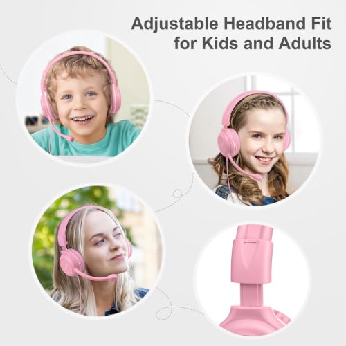 Image of SIMOLIO-Type-C-Wired-Headphones for-School with HD Boom-Mic & Volume Limit