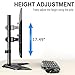 MOUNTUP Single Monitor Stands, Freestanding VESA Monitor Desk Mount fits 13'' to 32'' Computer Screen with Height Adjustable, Swivel, Tilt, Rotation, Holds up to 17.6 lbs, VESA 75x75/100x100 MU0023
