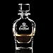 Crown Royal Glass Whiskey Decanter – 750ml Elegant Glass Decanter with Stopper – Officially Licensed Barware for Bourbon, Scotch & Cocktails Compatible