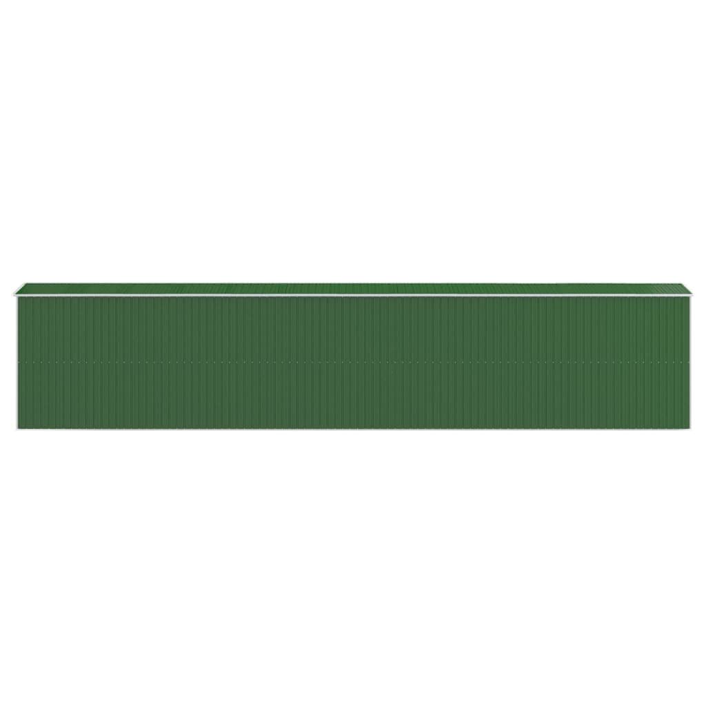 Générique Abri de Jardin Vert 192x1021x223 cm Acier galvanisé,Maison & Jardin,Pelouses & Jardins,Vie en extérieur,Structures extérieures,Cabanes & abris de Jardin,3147437