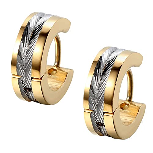 Flongo orecchini uomo a cerchio forma polacco