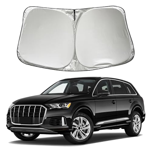 SZYUCHEN Car Windshield Sun Shade Sunshade Compatible with Audi Q7 2025 2024-2016 Q...
