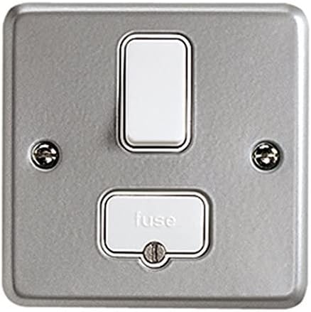 MK Metalclad Plus K0942 ALM 13 amp Double-Pole Switched Connection Unit , Grey