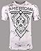 American Fighter Men's T-Shirt Fairbanks Tie Dye White Crew Neck XL