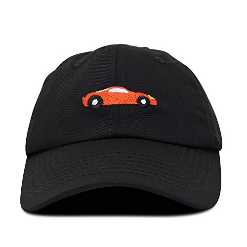 Dalix Race Car Hats Dad Hat Baseball Cap Embroidered Custom Cotton Caps In Black #TOP4