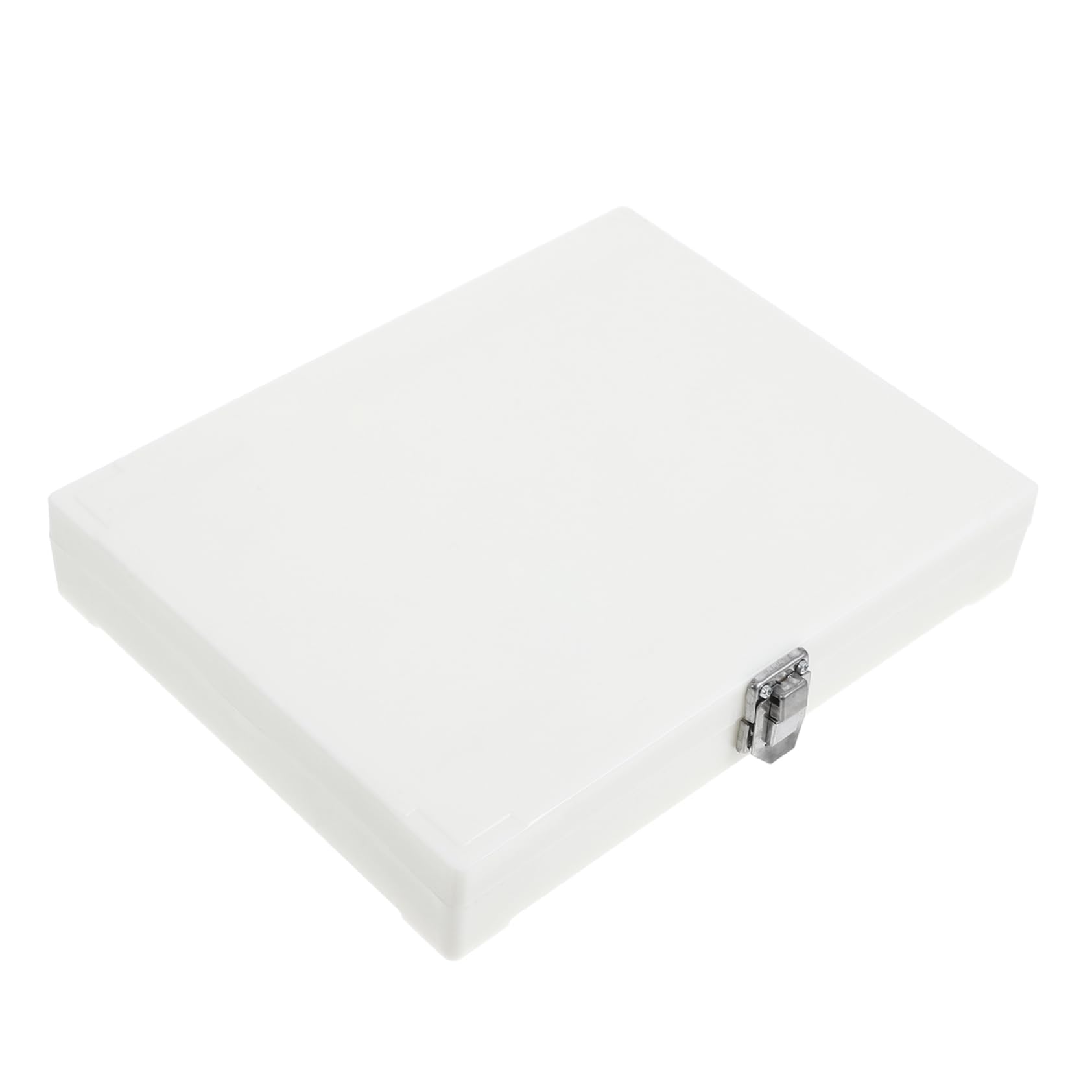 SOLUSTRE Box Microscope Slides Holder White Laboratory Slide Holder Stainless Steel Prepared Slides Container Plastic Microscope Slide Holder