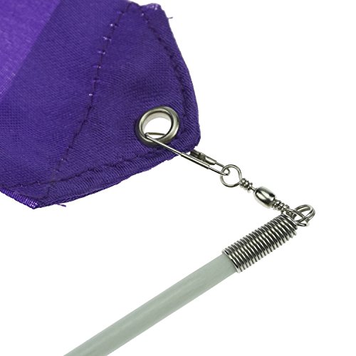 Shxstore Rhythmic Gymnastics Ribbon, Praise Dancing Streamers For Kids, Purple, 1 Set #TOP2