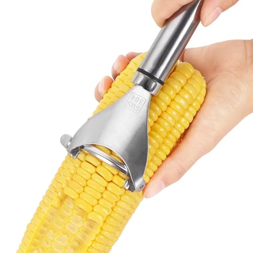 Image of Corn Peeler, Corn Peeler for Corn Cob, Corn Cob Peeler 304 Stainless Steel Corn Cob Peeler Corn Cob Stripping Tool Quick Corn Kernel Stripping Tool Kichen Gadget
