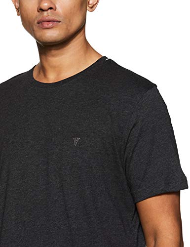 Image of Van Heusen Men Athleisure Regular Fit T-Shirt - Cotton Rich - Smart Tech, Easy Stain Release, Anti Stat, Ultra Soft, Moisture Wicking