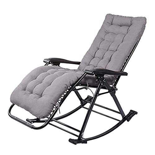 DFJU Cadeira de balanço confortável Almofadas Ith Chaise Lounges Espreguiçadeiras de gravidade zero